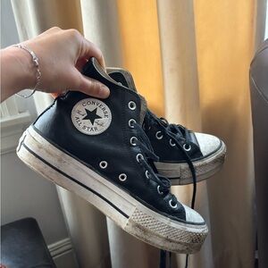Chuck Taylor All Star Leather Platform Converse